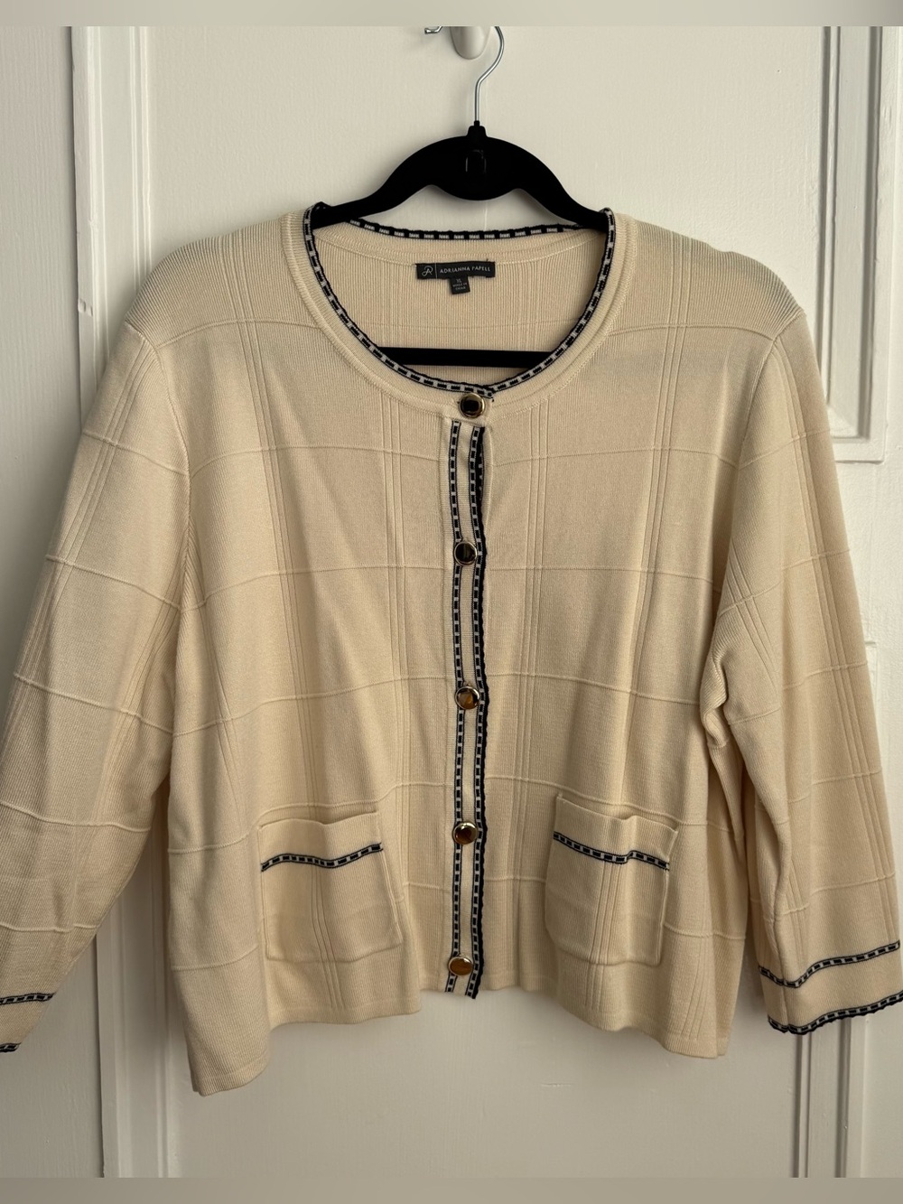 Adriana Pappell 3/4 sleeve cardigan